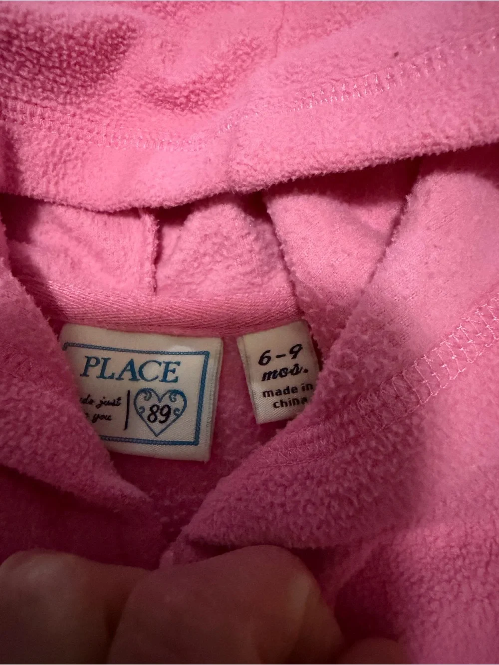 The Children's Place Pink Hooded Fleece Jacket